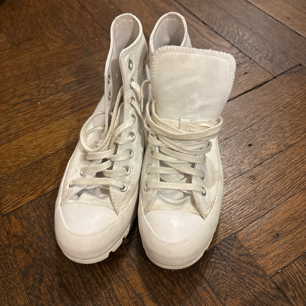 White High-Top Sneakers